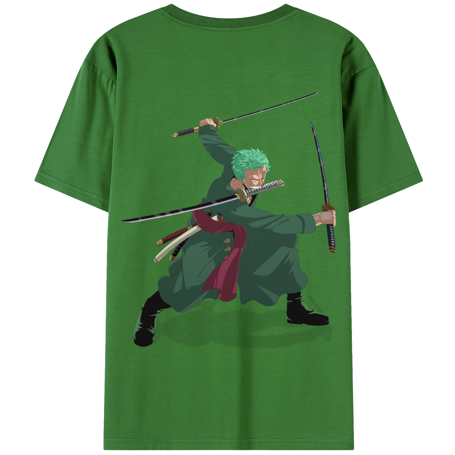 ワンピース ロロノア・ゾロ ONE PIECE Roronoa Zoro レディース半袖Tシャツ(バックプリント)